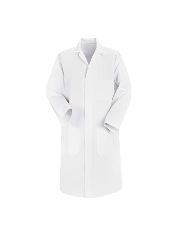 Professional Lab Coat for Women & Men, White Unisex Labcoat, Long Sleeve Medical Doctor Nurse Med Laboratory Coat