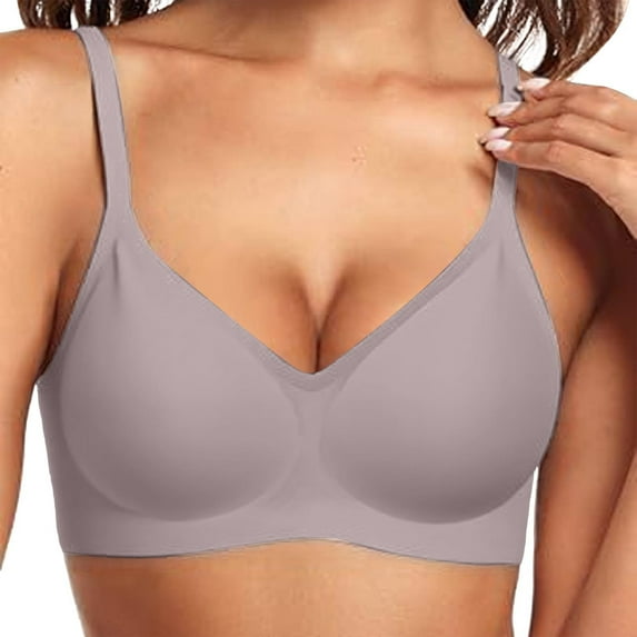 Wdgfv Racerback Bras for Women Full Coverage Supportive Wireless Bras Push Up Seamless Bralettes Convertible T-Shirt Bra