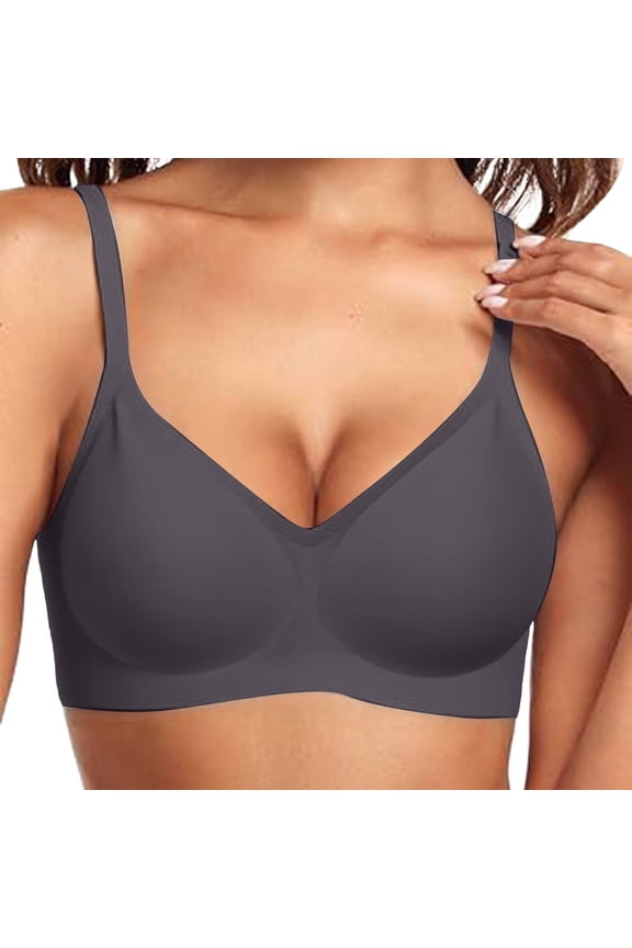 Racerback Bras for Women Full Coverage Supportive Wireless Bras Push Up Seamless Bralettes Convertible T-Shirt Bra