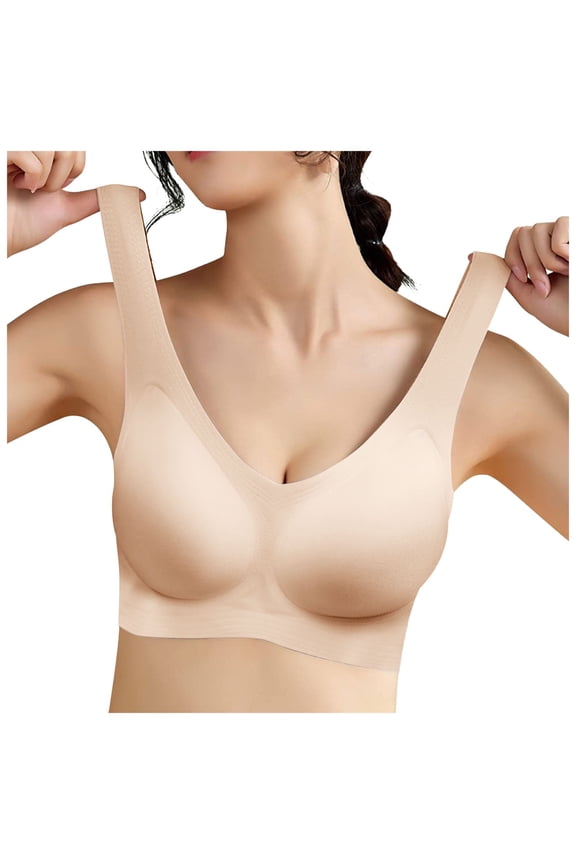 Seamless Mastectomy Bra Post Surgery Bra with Pockets for Prosthesis Form Bralette Daily Bra 60-85KG