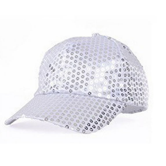 Wdgfv Sequins Baseball Cap Glitter Hat for Boy Girls Shiny Hop Hat