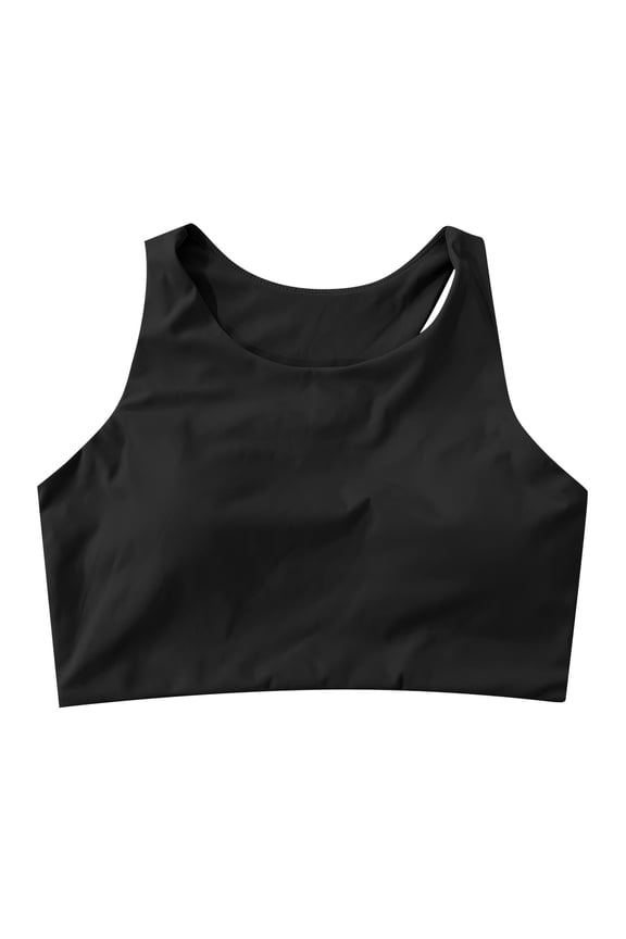 Sports Bra for Women Yoga Bra for Workout Push Up Yoga Sports Bra High Intensity Fitness Vest with Back Beauty Black S