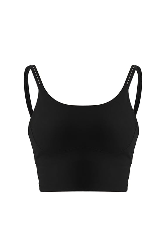 Sports Bra for Women Yoga Bra for Workout Seamless Workout Crop Top with Removable Pads Yoga Fitness Running Athletic Wear Black XL