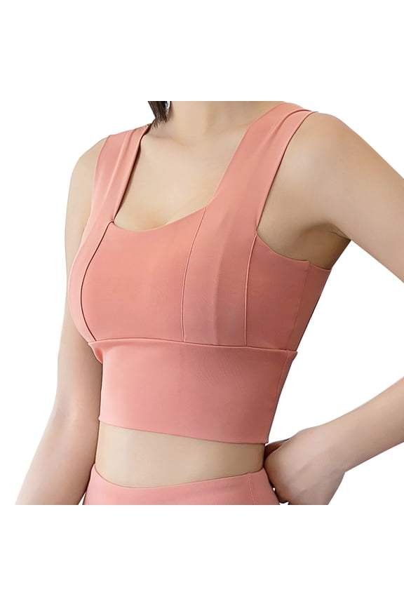 Sports Bra for Women Yoga Bra for Workout Seamless Workout Top Comfort Fitness Apparel with Stylish Design for Watermelon Red S