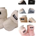 thumbnail image 1 of Wdgfv Thick Lined Baby Cotton Boots, Fluffy Plush Adjustable Strap Pre-Walker Shoes, Anti- Soft Sole Warm Winter Toddler House Slipper Booties 13, 1 of 8