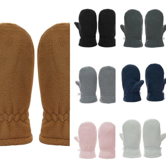 Wdgfv Toddler Winter Mittens Lined with Easy-on Baby Boy Girls Warm Gloves Outdoor 3-4 Years