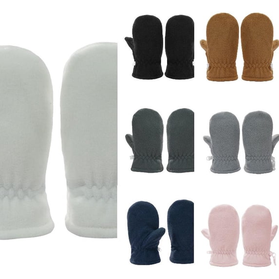 Wdgfv Toddler Winter Mittens Lined with Easy-on Baby Boy Girls Warm Gloves Outdoor 6-24 Months