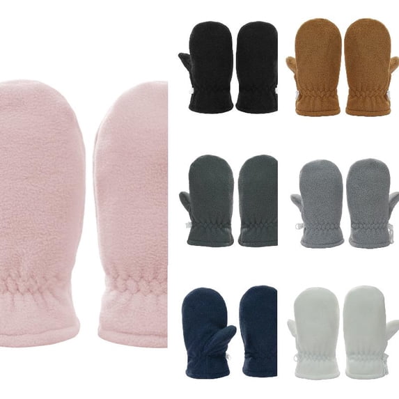 Wdgfv Toddler Winter Mittens Lined with Easy-on Baby Boy Girls Warm Gloves Outdoor 6-24 Months