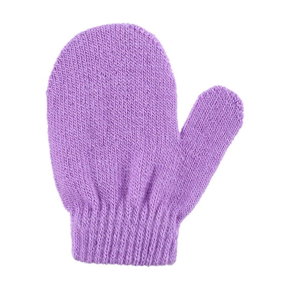 Wdgfv Toddler Magic Stretch Gloves Mittens Multicolor Soft Knit Gloves Warm Kids Thick Cold Mittens for Boys Girls Supplies One Size