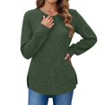 thumbnail image 1 of Wdgfv Turtleneck Pullover for Women Loose Fit Casual Pullover Sweater With Curved Hem Round Neck Everyday Wear Comfortable Soft Women's Top For Fall, 1 of 4