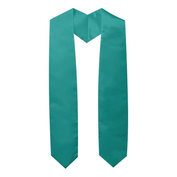 Wdgfv Unisex Adult Plain Graduation Stole 60"/72" Green One Size