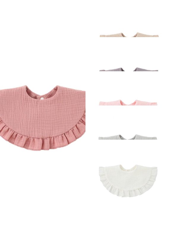 Unisex Baby Muslin Bandana Drool Bibs 360 Degree Rotatable Cotton Teething Feeding Drooling Bibs for Boy Girl 0-1Years