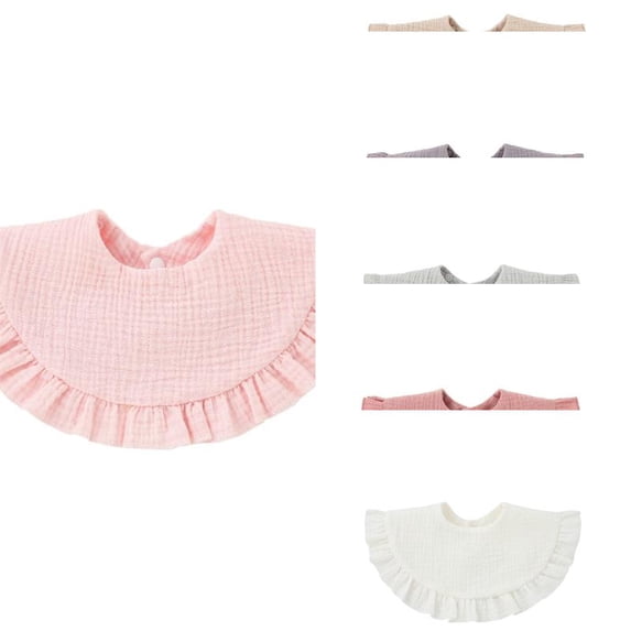 Wdgfv Unisex Baby Muslin Bandana Drool Bibs 360 Degree Rotatable Cotton Teething Feeding Drooling Bibs for Boy Girl 0-1Years