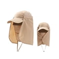 thumbnail image 1 of Wdgfv Unisex Breathable Sun Bucket Hat for Outdoor Sports Fishing Hiking Adjustable Lightweight Daily Wear Full Face Coverage Khaki One Size, 1 of 3