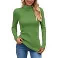 thumbnail image 1 of Wdgfv Vacation Pullover Sweater for Women Elegant High Neck Knitted Turtleneck Pullover Soft Warm Long Sleeve Top for Women Casual Winter Wear Comfortable, 1 of 5