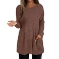 thumbnail image 1 of Wdgfv Warm Pullover Sweater Women Women's Knitted Pullover Sweater Long Sleeve Top With Ribbed Design And Pocket For Year Round Wear And Various Occasions, 1 of 5