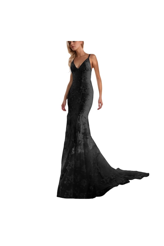 Wedding Dresses for Bride 2025 White Beach Boho Lace Bridal Gowns with Train Black L