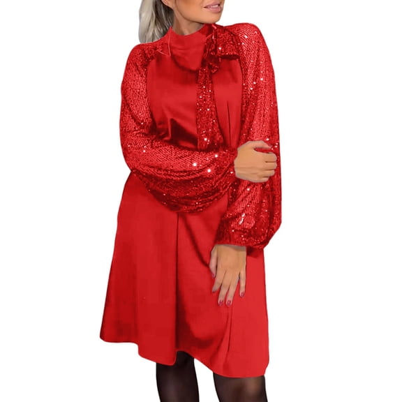 Wdgfv Wedding Guest Dress Mother of The Bride Dresses Two Piece Formal Sequin Dress with Jacket Tea Length 2025 RD1 XXL