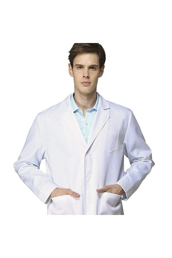 White Lab Coat for Men Women Doctor Dental Scientist Coat DIY Workwear Student Halloween Career Day Lab Coat