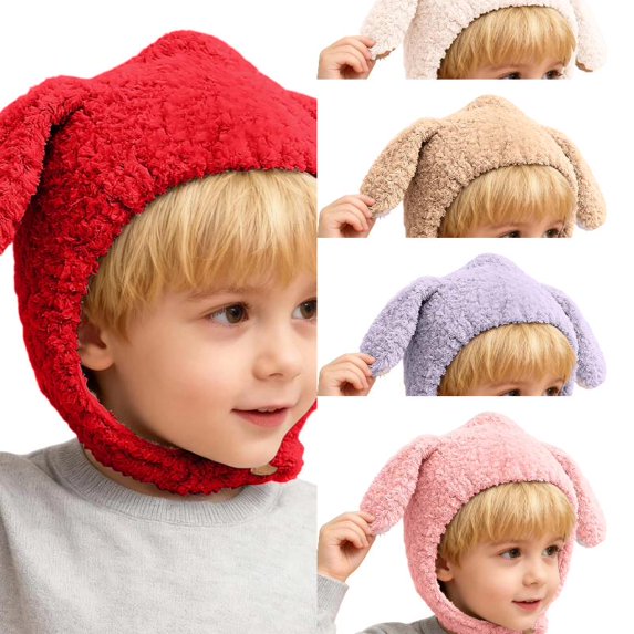 Wdgfv Winter Baby Earflap Hat With Adorable Soft Knitted For Boys And Girls Cozy Warm Toddler Cap 6 Months-3 Years