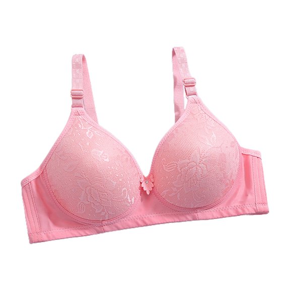 Wdgfv Wireless Bra for Women with Full Coverage Support and Breathable Soft Fabric Design Pink 40
