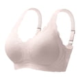 thumbnail image 1 of Wdgfv Wireless Lace Bras for Women Scalloped No Underwire Push Up Bralettes Comfortable Grey XXXXL, 1 of 3