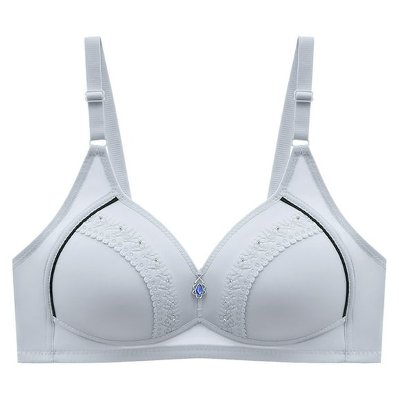 Wdgfv Wireless Nursing Bra for Pumping Seamless Full Coverage Maternity Bralette No Underwire for Pregnancy and Breastfeeding Blue 38