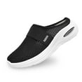 thumbnail image 1 of Wdgfv Women Backless Walking Sneakers Summer -on Mule Shoes Closed Toe Slides Wide Width Clogs Mesh Slippers Air Cushion Orthopedic Breathable Sneakers, 1 of 7