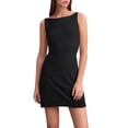 thumbnail image 1 of Wdgfv Women Bodycon Boat Neck Mini Dress Basic Summer Sleeveless Tank Dress Slim Fit Night Out Party Dress Clubwear Black L, 1 of 9