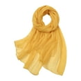 thumbnail image 1 of Wdgfv Women Lightweight Breathable Solid Color Soft Chiffon Long Fashion Scarves Sun-proof Shawls Wrap All Season, 1 of 3