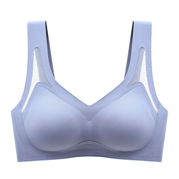 Wdgfv Women's Comfort Bra Seamless Support Wireless Convertible Straps Backless Design for Everyday Wear Grey XXXL