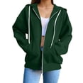 thumbnail image 1 of Wdgfv Women's Full Zip Up Hoodie Long Sleeve Hooded Sweatshirts Pockets Jacket Coat for Women, 1 of 8