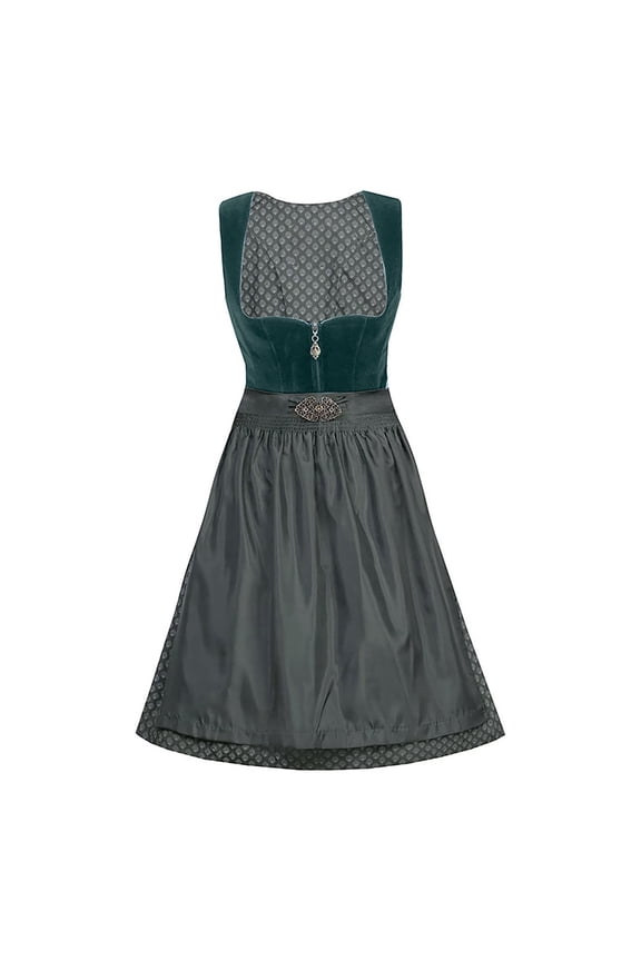 Women's German Dirndl Dress Bavarian Oktoberfest Halloween Carnival for Holiday