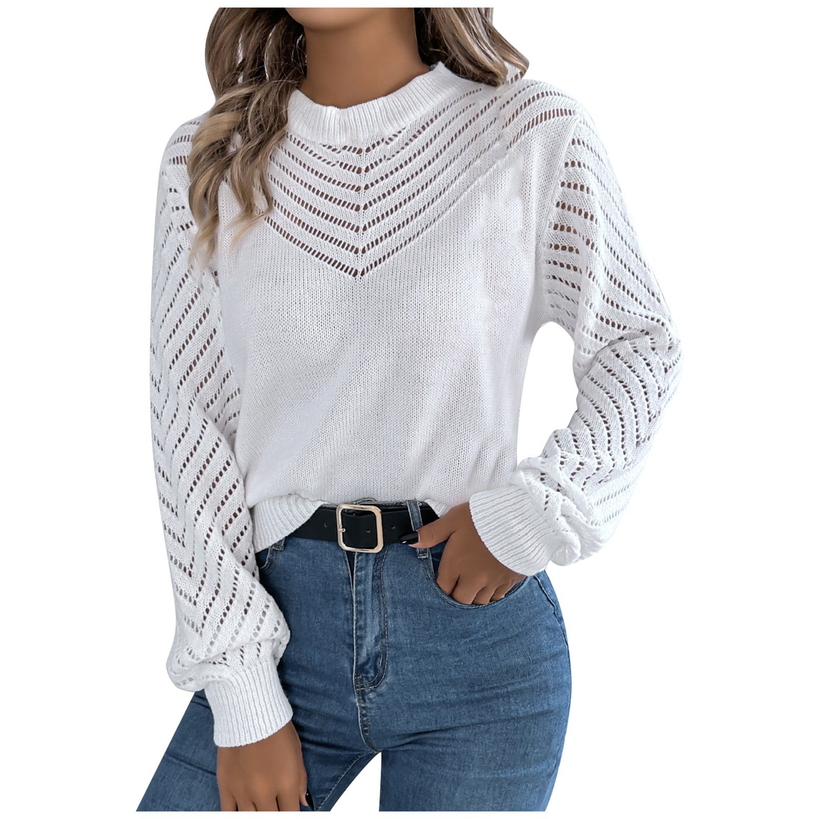 Wdgfv Women's Pullover Sweater Elegant Women's Winter Pullover Sweater ...