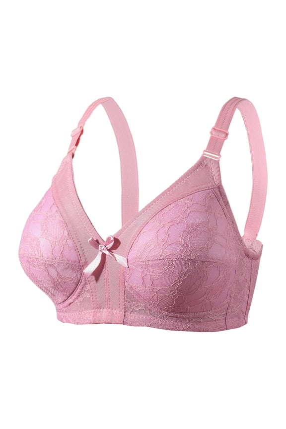 Women's Seamless Comfort Bra Convertible Straps Support Wireless Backless Design for Daily Wear Rose Gold 38