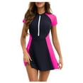 thumbnail image 1 of Wdgfv Women's Swimsuits Rash Guard Swim Set Two-Piece Bathing Suits Swimwear Beach Shorts Sun Protection Swim Shirts, 1 of 4