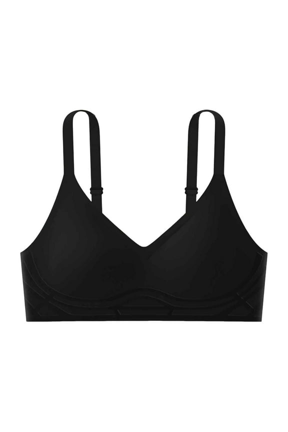 Womens Front Closure Yoga Sleep Bra with Adjustable Side Buckles Lace Trim Seamless Comfort for Movement and Rest