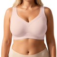 thumbnail image 1 of Wdgfv Womens Plus Size Minimiser Bra Full Firm Coverage Lace Support Non Padded Wireless Comfort Everyday Wear, 1 of 5