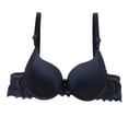 thumbnail image 1 of Wdgfv Womens Push Up Bra Underwire Basic Everyday Classic Soft Padded Smooth Bras Black 85, 1 of 9