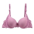 thumbnail image 1 of Wdgfv Womens Push Up Bra Underwire Basic Everyday Classic Soft Padded Smooth Bras Pink 75, 1 of 9