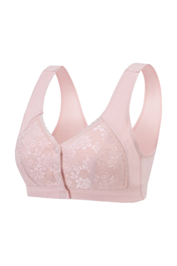 Womens Supportive Sleepwear Front Closure Sports Bra Comfortable Seamless Tank Top for All Day Wear