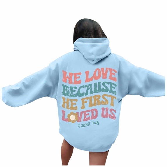 Wdgfv Zip Up Hoodie Women Women's Hoodies & Sweatshirts Letter Print Long Sleeved Hoodie with Pockets for Comfortable