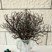 Wdhugt 12 Inch Small Manzanita Branches Plastic Faux Branches Artificial Antler Shaped Tree Branch Decorative Plant Twigs for Home Wedding Table Centerpiece Festival DecorsBlack, 12 Pieces