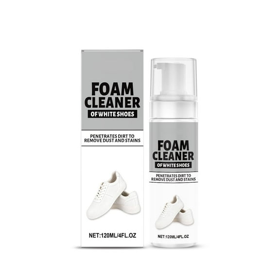Wdhugt 120Ml White Sneakers Foam Cleaner For Gentle Cleaning For Yellowing And Stain Removal Made Of Plastic Material Safe For Shoes Sneaker Cleaner