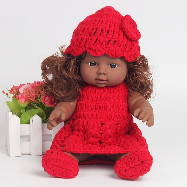 Wdhugt Black Baby Doll for 3 4 5 6 Years Old,12 inch Black Baby Dolls ...