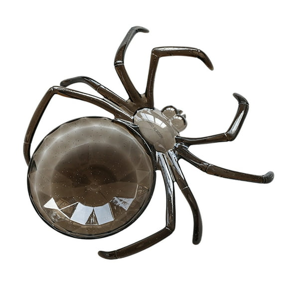 Wdhugt Black Halloween Spider Web Fruit Bowl 9.45 Inch Plastic Serving Tray For Party Snack Decor Fun Dining Accessory Black