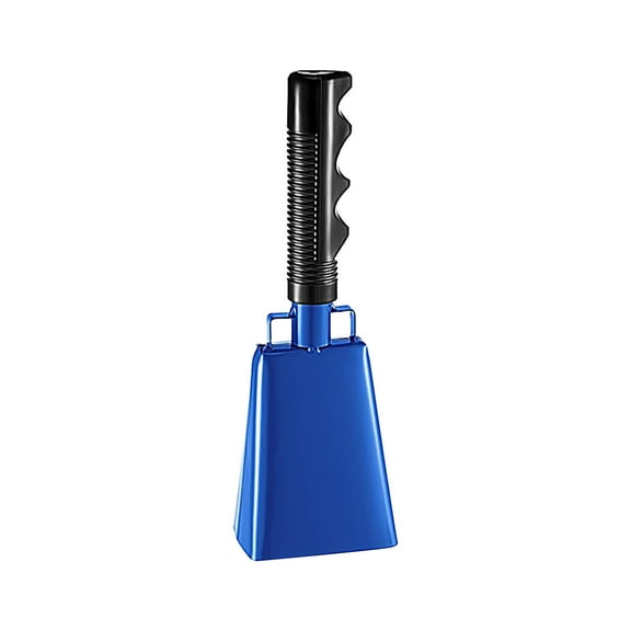 Wdhugt Blue Metal Cowbell For Sporting Events And Graduation Celebrations Loud Bell For Cheering And Festive Occasions Blue