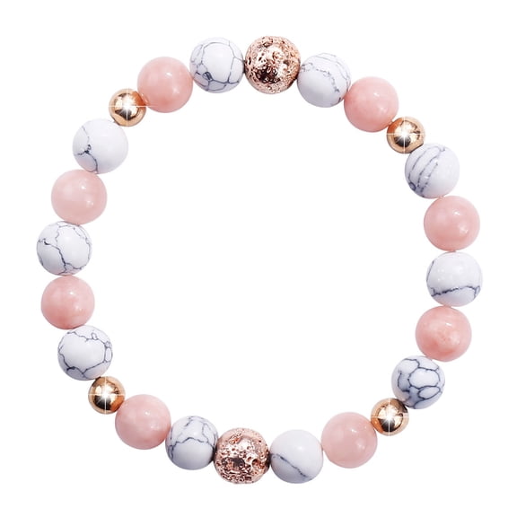 Wdhugt Bracelet With Crystal White Stone And Colorful Emperor Double Layer Design For Women Magnetic Stone Material For Fashion Ornaments And Healing Use Bracelet