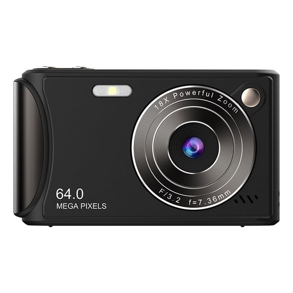 Wdhugt Ccd Student Digital Camera 18X Digital Zoom 2.4 Inch Color Screen 1080P Hd Photography Video Recording Portable Camera Black Black