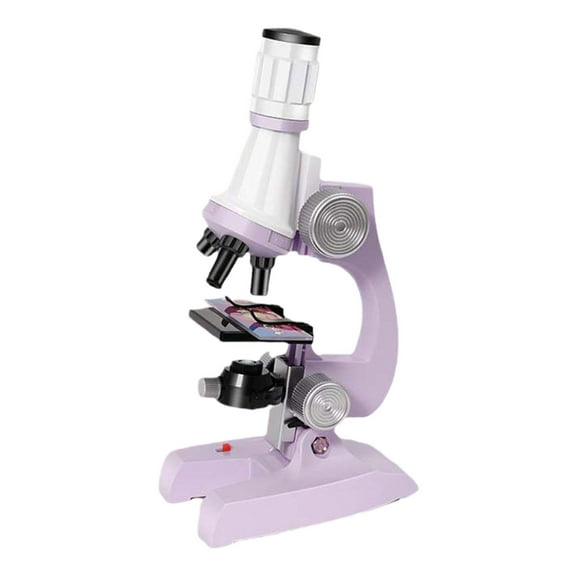 Wdhugt Childrens Educational Microscope 1200X Magnification High-Definition Plastic Material Science Experiment Toy Purple Color Purple